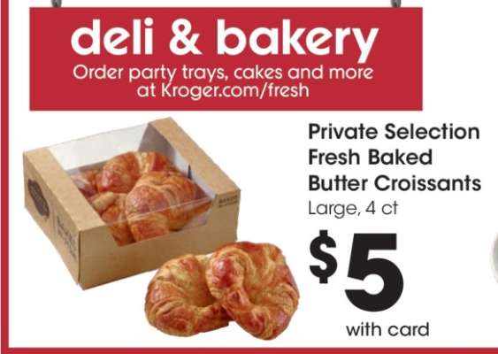 Private Selection Fresh Baked Butter Croissants