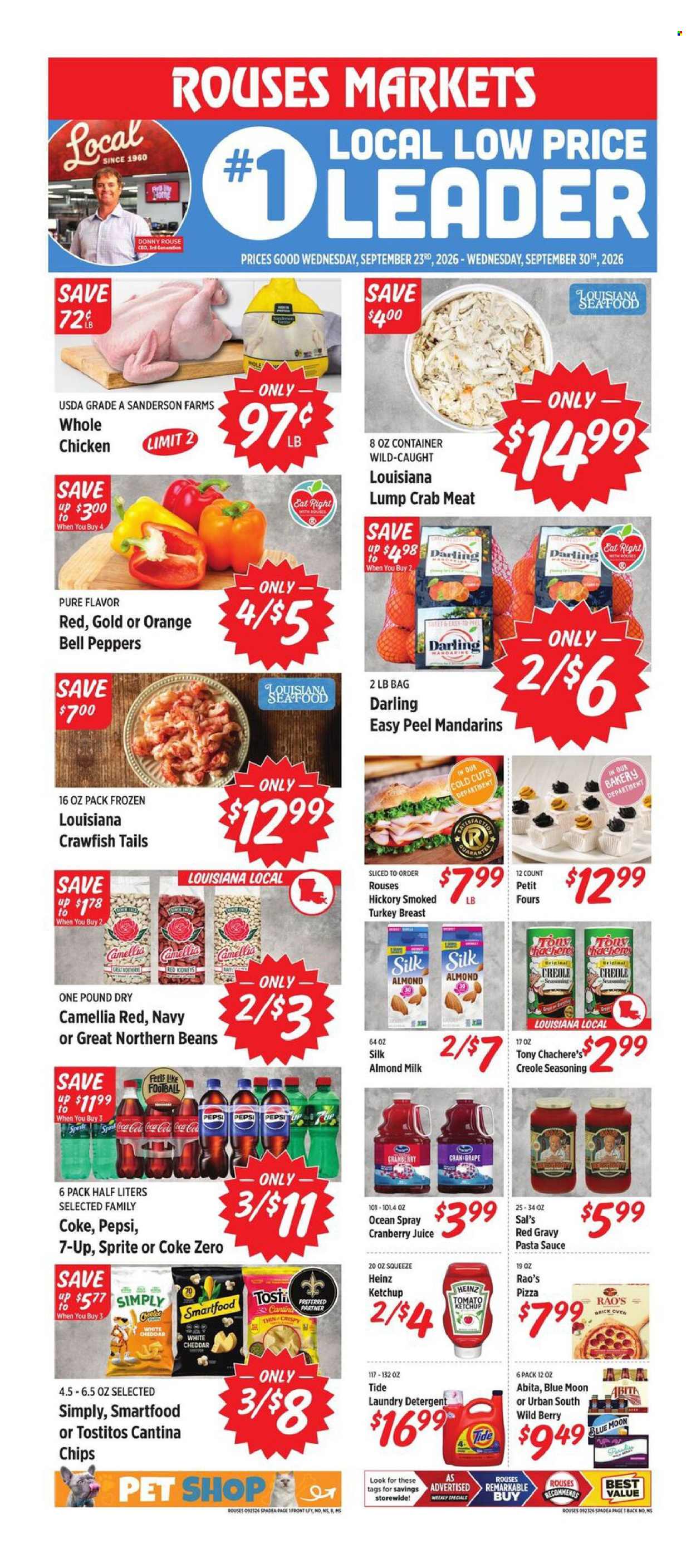 Rouses Markets ad  - 09.23.2026 - 09.30.2026. Page 1