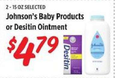 Johnson's Baby Products or Desitin Ointment