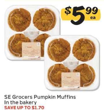 SE Grocers Pumpkin Muffins