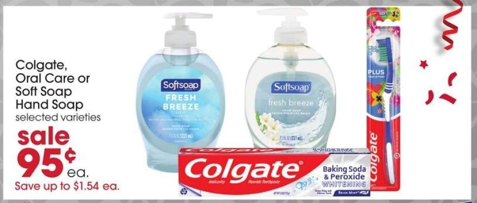 Colgate, Oral Care or Soft Soap Hand Soap