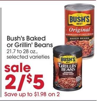 Bush's Baked or Grillin' Beans