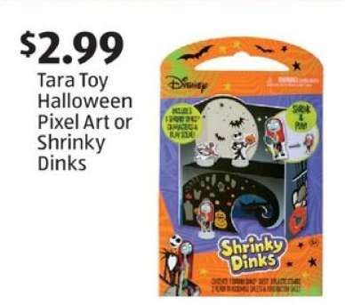 Tara Toy Halloween Pixel Art or Shrinky Dinks
