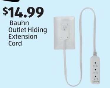 Bauhn Outlet Hiding Extension Cord