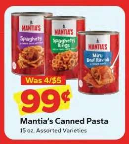 Mantia's Canned Pasta