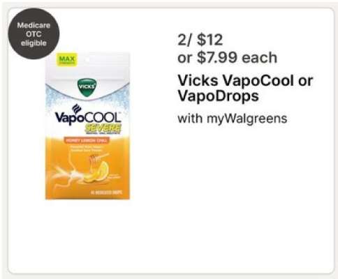 Vicks VapoCool or VapoDrops