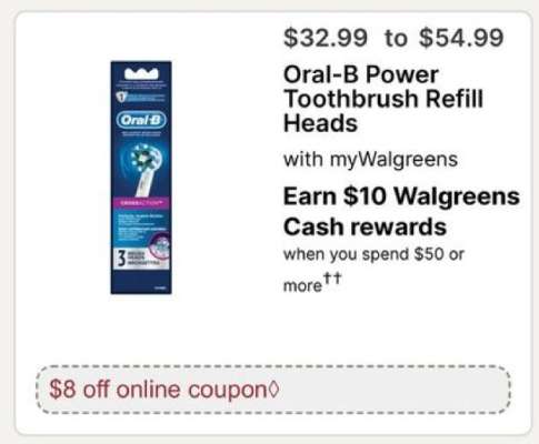 Oral-B Power Toothbrush Refill Heads