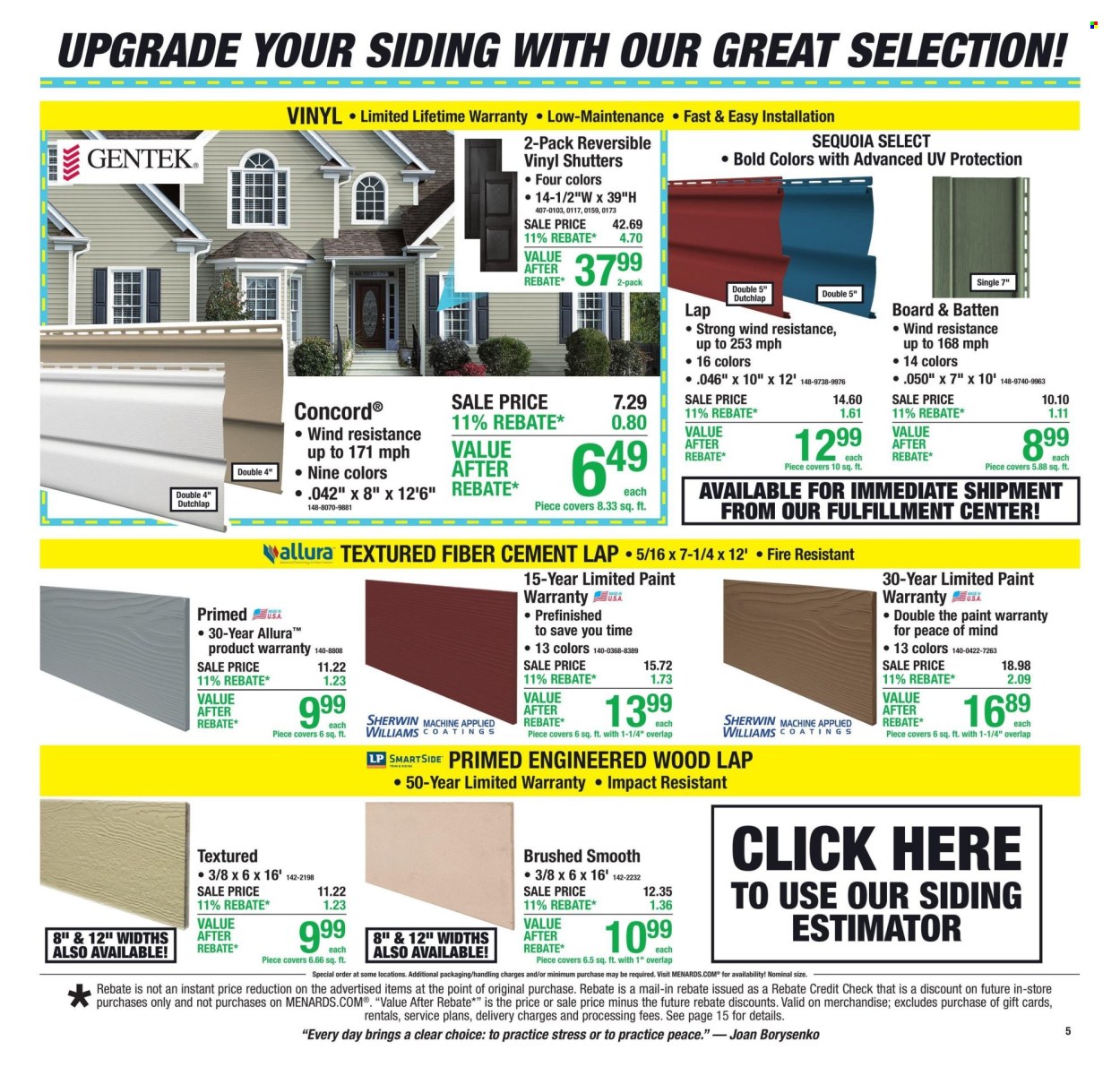 Menards ad  - 09.24.2026 - 10.04.2026. Page 6