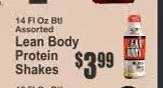 Lean Body Protein Shakes