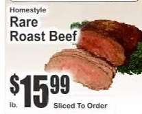 Homestyle Rare Roast Beef