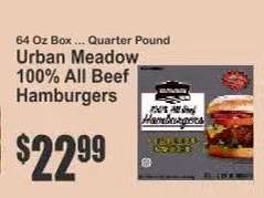 Urban Meadow 100% All Beef Hamburgers