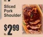Sliced Pork Shoulder