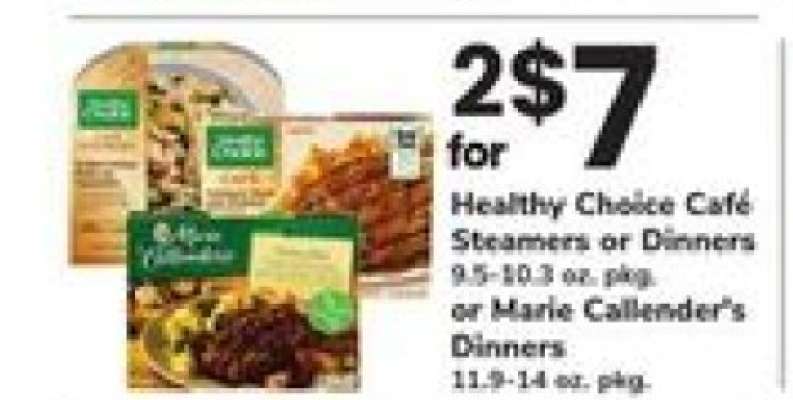 Healthy Choice Café Steamers or Dinners