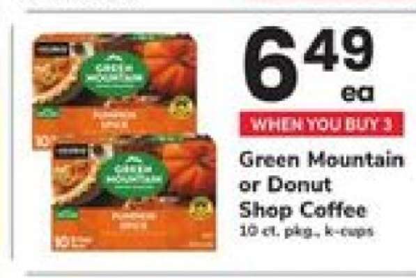 Green Mountain or Donut Shop Coffee