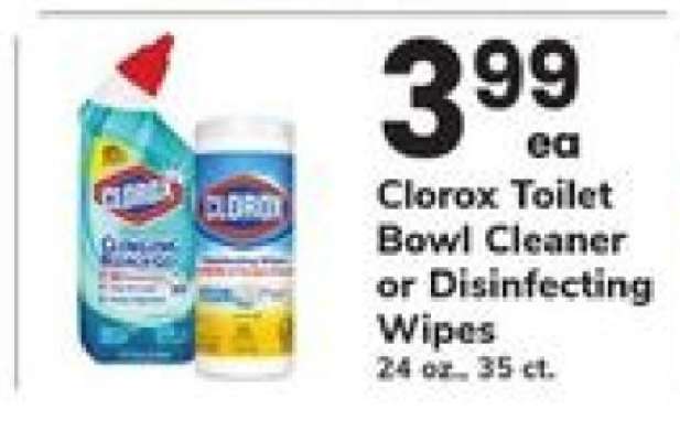 Clorox Toilet Bowl Cleaner or Disinfecting Wipes