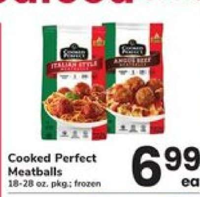 Cooked Perfect Meatballs