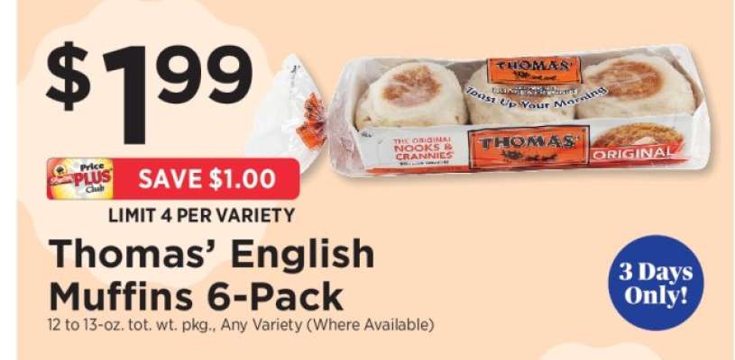 Thomas' English Muffins 6-Pack