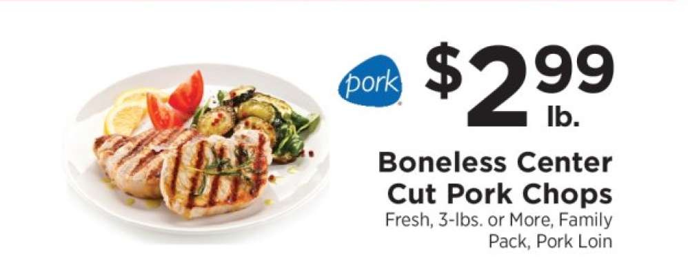 Boneless Center Cut Pork Chops