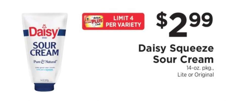 Daisy Squeeze Sour Cream
