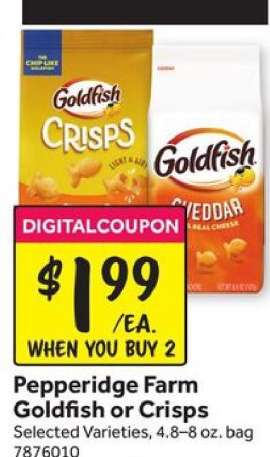 Pepperidge Farm Goldfish or Crisps