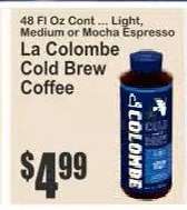 LA COLOMBE COLD BREW COFFEE
