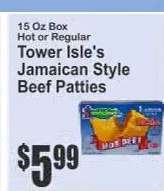 Tower Isle's Jamaican Style Beef Patties