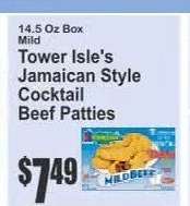Tower Isle's Jamaican Style Cocktail Beef Patties