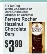 Ferrero Rocher Hazelnut Chocolate Bars