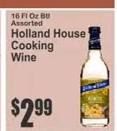 Holland House Cooking Wine