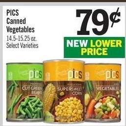 PICS Canned Vegetables