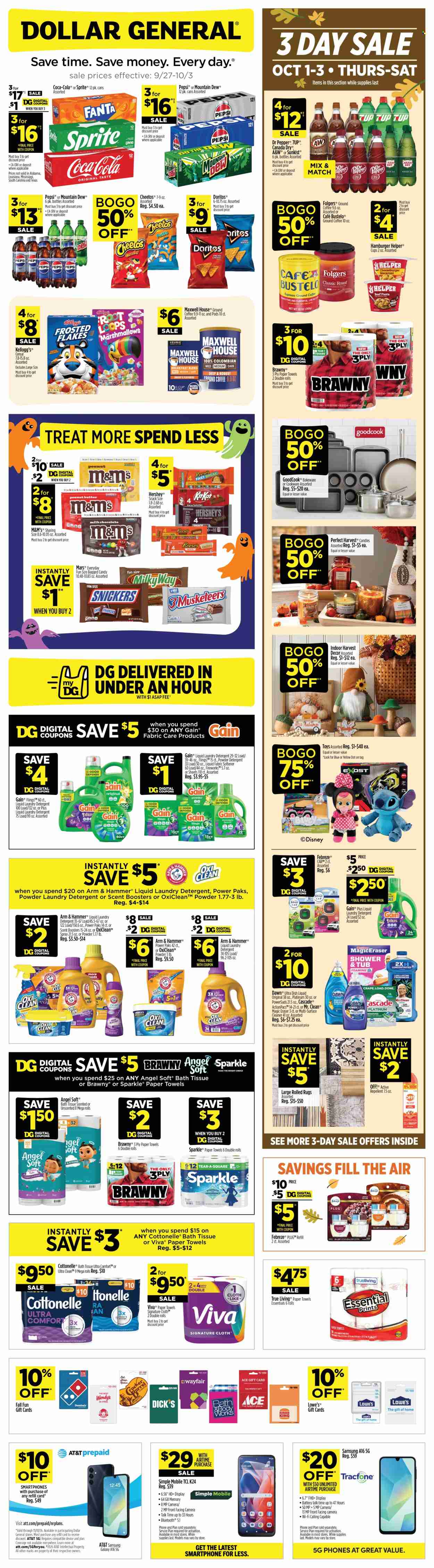 Dollar General ad  - 09.27.2026 - 10.03.2026. Page 1
