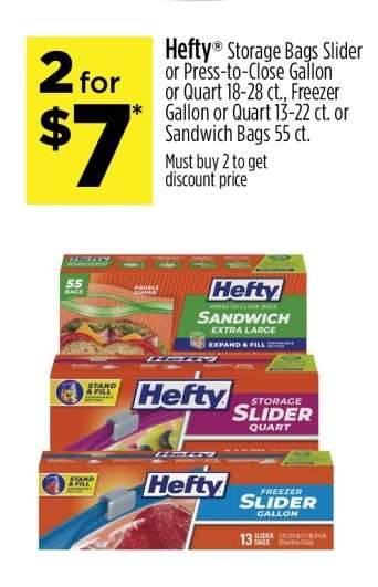 Hefty Storage Bags