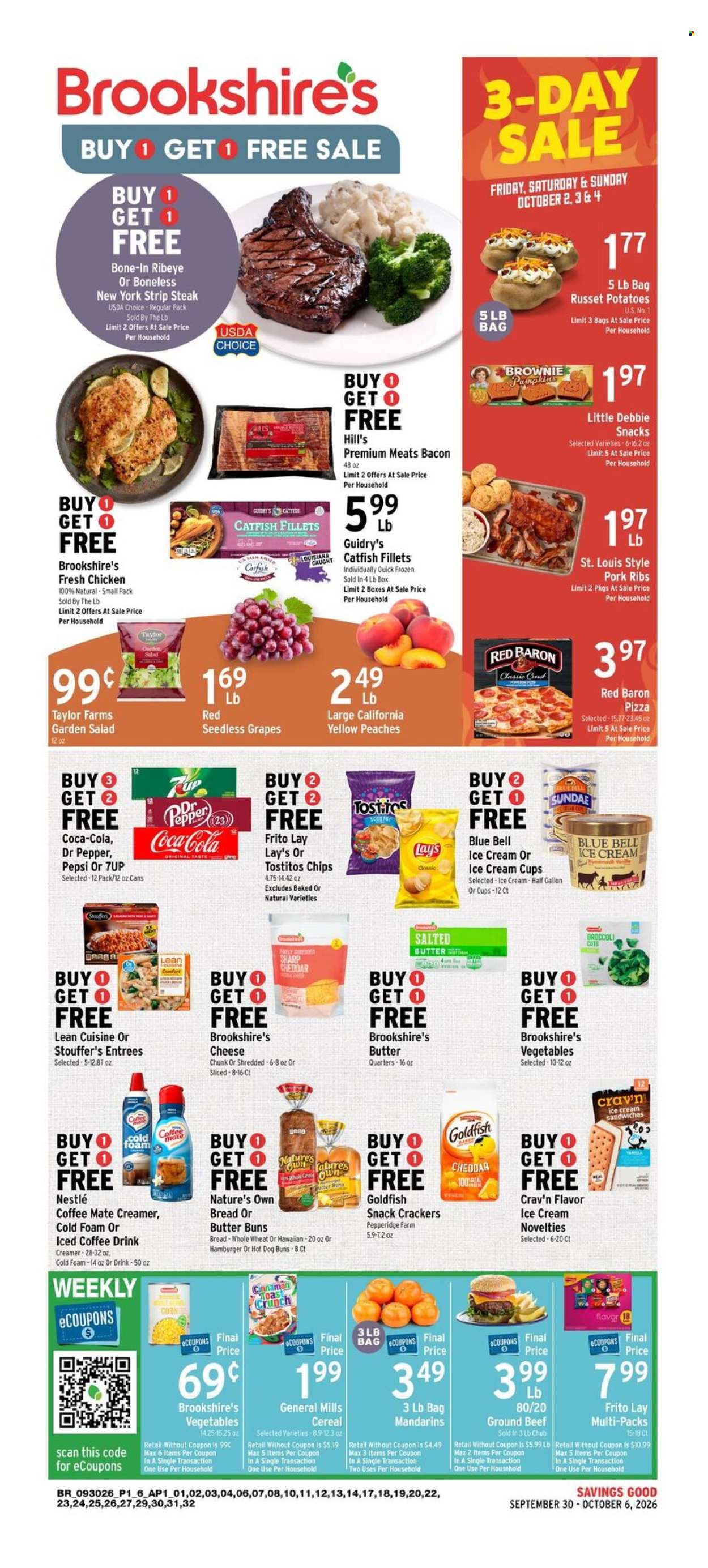 Brookshires ad  - 09.30.2026 - 10.06.2026. Page 1