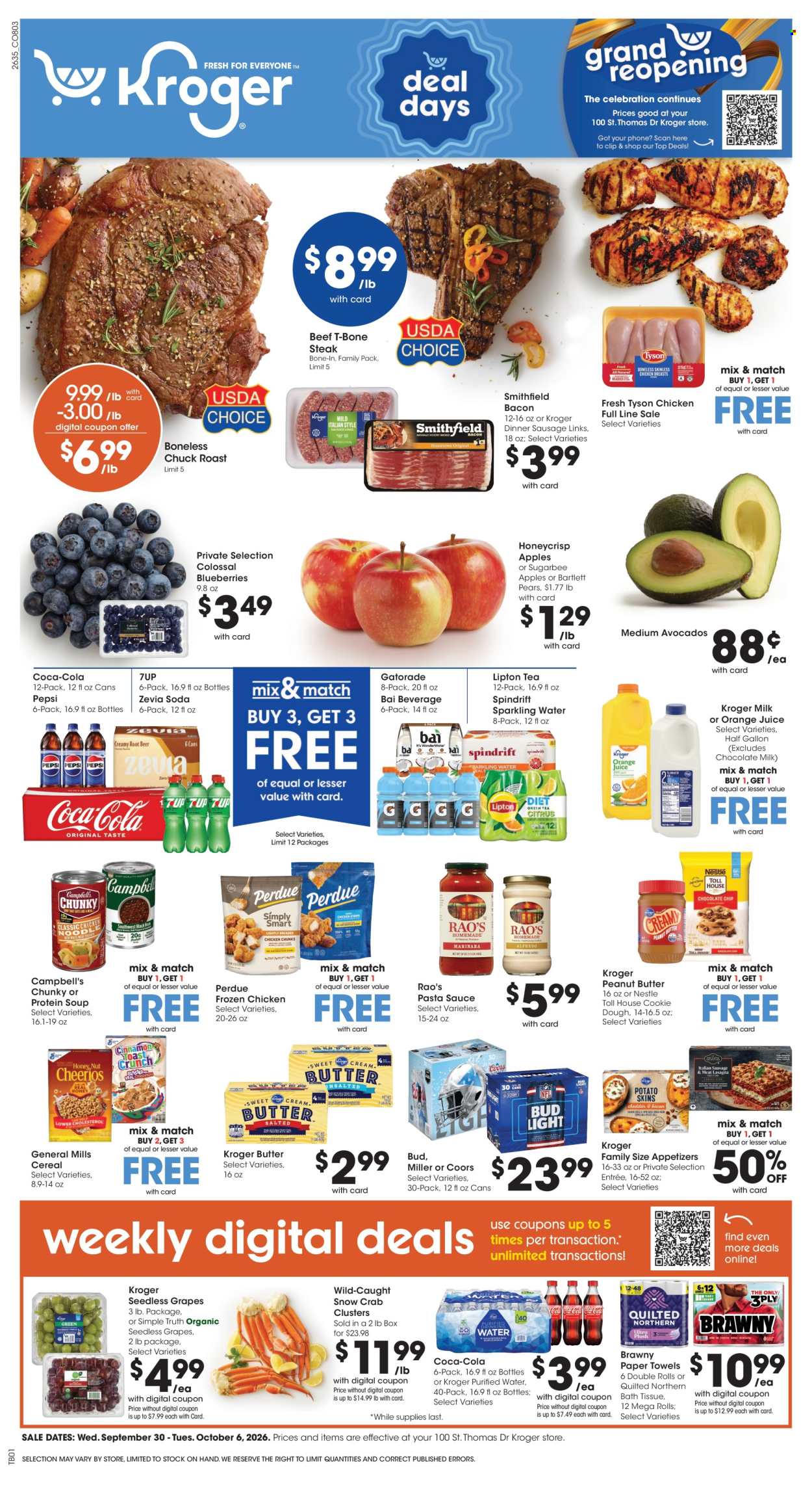 Kroger ad  - 09.30.2026 - 10.06.2026. Page 1
