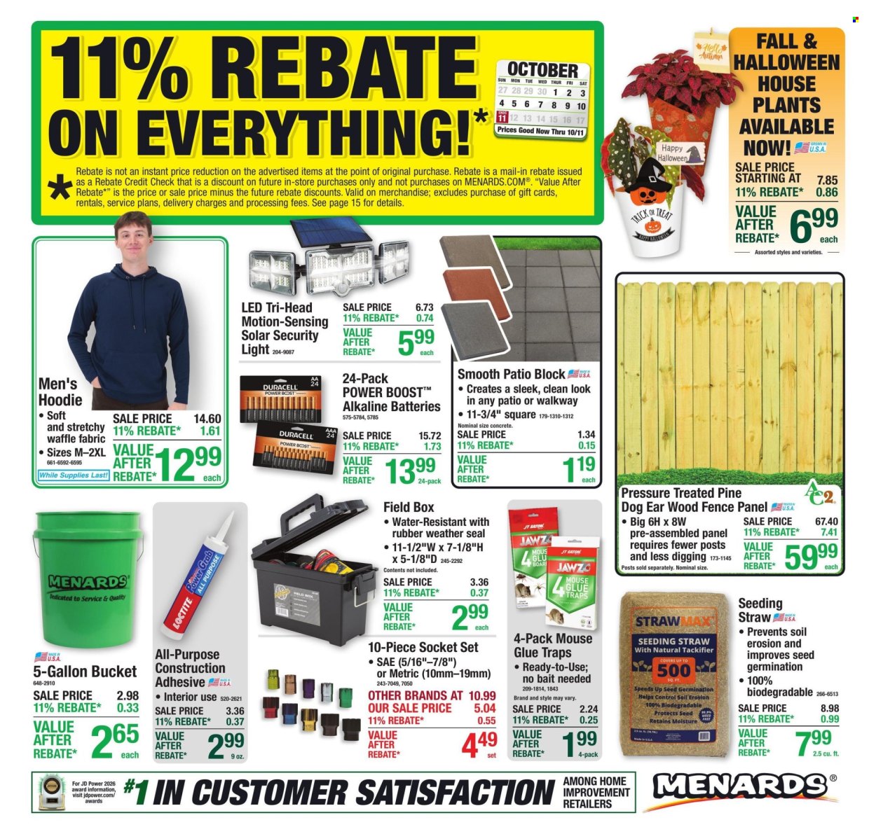 Menards ad  - 10.01.2026 - 10.11.2026. Page 1