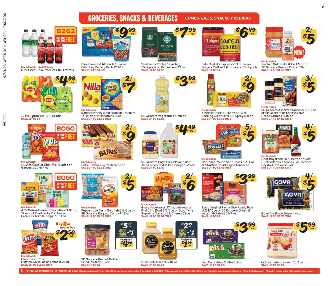 Winn Dixie ad  - 09.30.2026 - 10.06.2026. Page 6