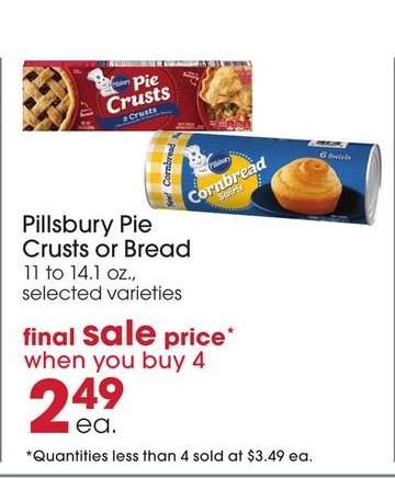 Pillsbury Pie Crusts or Bread