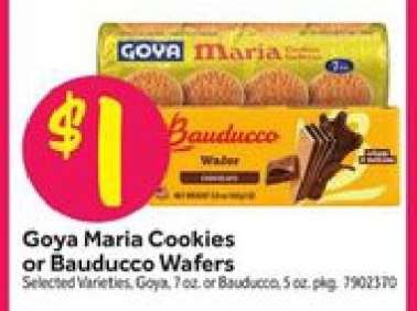 Goya Maria Cookies or Bauducco Wafers