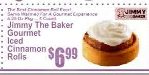Jimmy The Baker Gourmet Iced Cinnamon Rolls