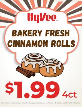 Hy-Vee - 3-Day Cinnamon Roll Sale