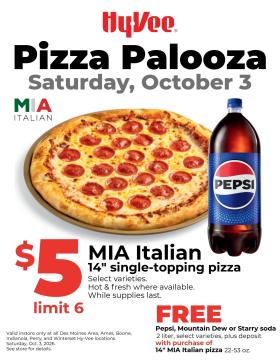 Hy-Vee - Pizza Palooza 1-Day Sale