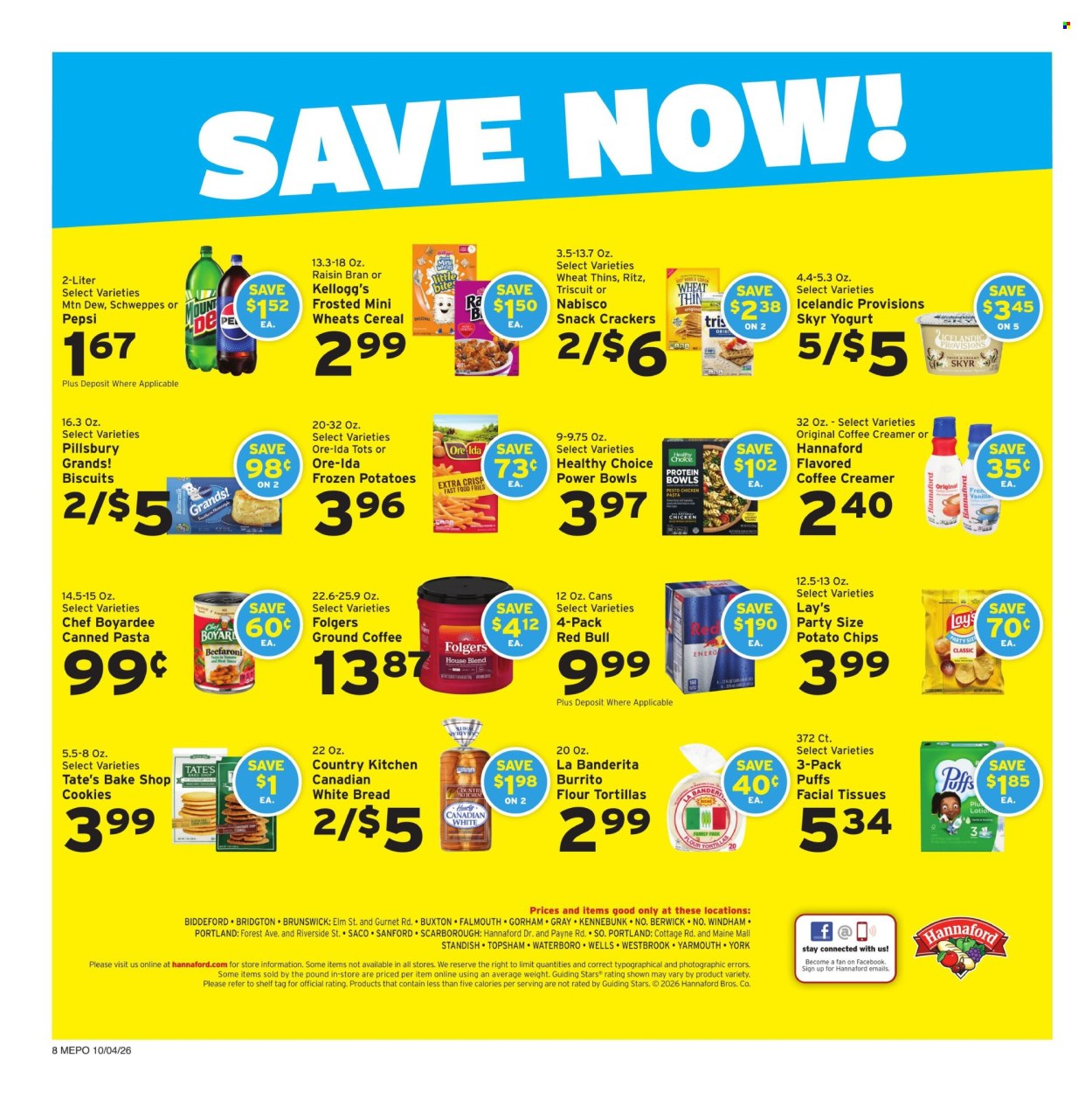 Hannaford ad  - 10.04.2026 - 10.10.2026. Page 8