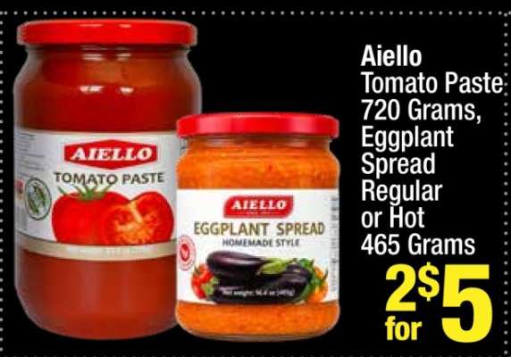 Aiello Tomato Paste / Eggplant Spread