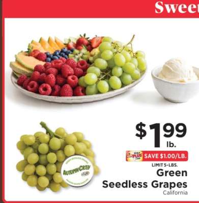 Green Seedless Grapes