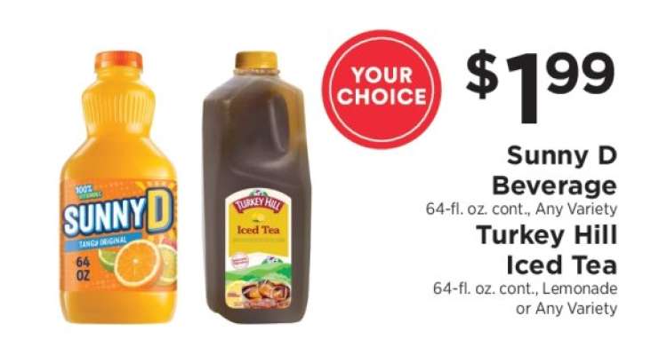 Sunny D Beverage / Turkey Hill Iced Tea