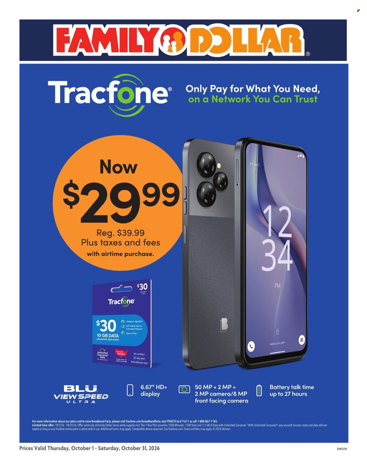 Family Dollar ad  - 10.01.2026 - 10.31.2026. Page 1