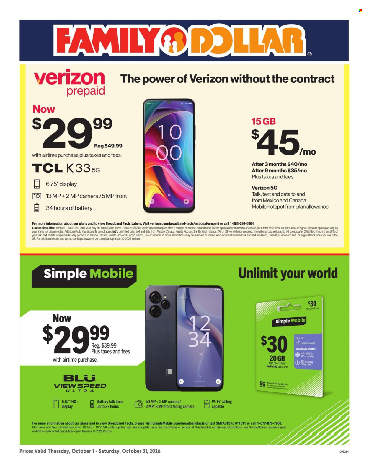 Family Dollar ad  - 10.01.2026 - 10.31.2026. Page 2
