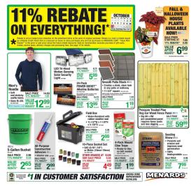 Menards - 11% Rebate* Sale        