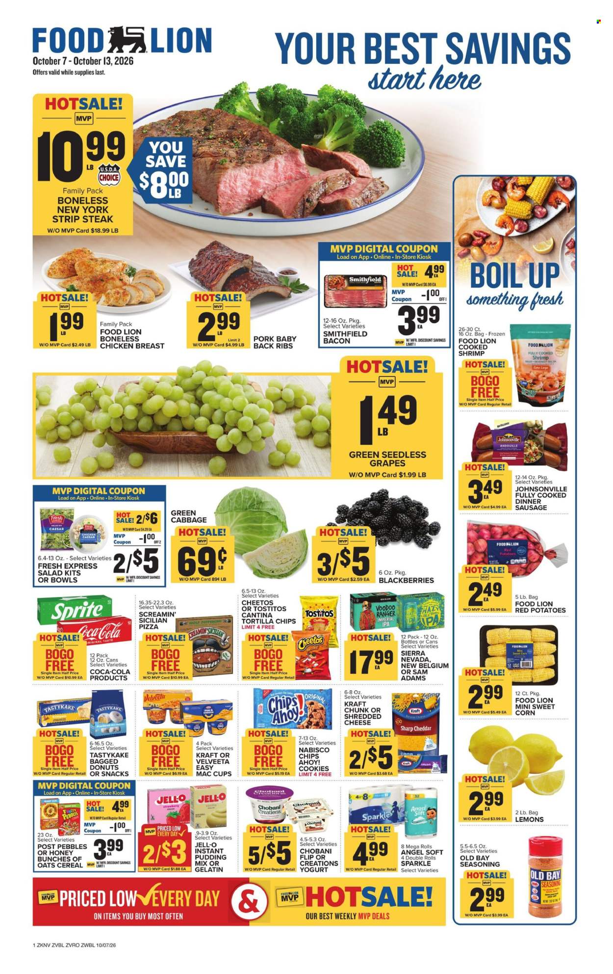 Food Lion ad  - 10.07.2026 - 10.13.2026. Page 1