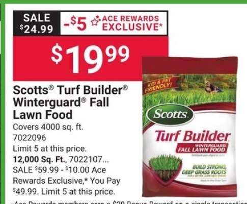 Scotts Turf Builder Winterguard Fall Lawn Food